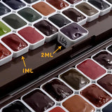 AOOKMIYA Daniel Smith Mineral/Layered Watercolor Paint 36 Colors Set Solid Acuarela Portable Palette 0.5ml/1ml  Beginner Art Supplie
