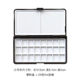 AOOKMIYA 24/48 Grid Empty Watercolor Paint Packaging Box with Color Palette for Student Sketching Portable Aquarela Painting Art Supplies