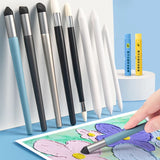 AOOKMIYA 3pcs Oil Pastel Special Rub Pen Soft Head Transition Sponge Ball Smudge Pen Smudge Painting Brush Tool Art Supplies