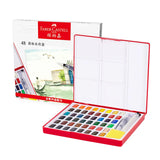 AOOKMIYA 24/36/48 Colors Faber Castell Watercolor Paint Set in Portable Case With Water Brush Pens and Sponge For Beginners Professionals AOOKMIYA.COM