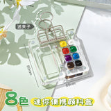 AOOKMIYA Transparent Watercolor Palette Ins Style Travel Portable Mini Watercolor Acrylic Paint Box Square Tray Box Art Painting Supplie  AOOKMIYA.COM