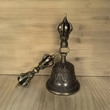 Copper Bell Meditation Accessories Nepalese Hand-carved Rattle Yoga Bell  Sound Healing Musical Percussion Instruments
