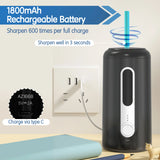 AOOKMIYA Deli Electric Pencil Sharpener for Colored Pencils 7-12mm, Fully Automatic Pencil Sharpener, Auto in & Out, Large Pencils/Office