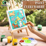 AOOKMIYA Marie's 10Packs of Stretched Canvases with Frame 6x6,8x8,12x12,12x16in,Circular12in Blank Canvas Bulk Set for Drawing for Adults