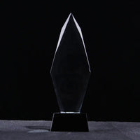 AOOKMIYA Customized Transparent Crystal Trophy, Five-Star, Creative Awards Ceremony, Competition Event, Craft Gift, Home Decorations, 1Pc