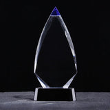 AOOKMIYA Customized Transparent Crystal Trophy, Five-Star, Creative Awards Ceremony, Competition Event, Craft Gift, Home Decorations, 1Pc