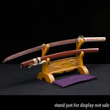 High Quality  Samurai Katana, Wooden Sword,Practical Training Sword, 02KT, Red Black ,Zinc Alloy Tsuba,Decor, Can Custom