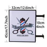 AOOKMIYA Double Sided Lightbox LED Light Signs Custom Advertising Signage Shop Sign Outdoor Lighting 45x32cm Logo Light Box