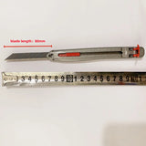 10pcs utility knife blade all black blade 30 degree acute angle paper cutting blade film engraving blade 75*9*0.4mm