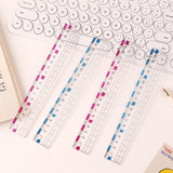 Students Use Anti Myopia Rulers with Wavy Lines Clear Scale Soft and Not Easily Breakable Color Differentiation  Ruler