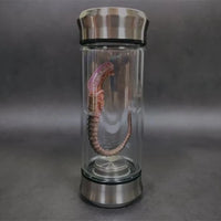AOOKMIYA Alien Glow Jar Xenomorph Specimen Facehugger Embryo Glass Jar Movie Prop Replica Home Decor Desktop Crafts Sculpture Decoration