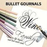 AOOKMIYA 1pc Portable Ink Pen Brush for Journaling,Writing,Ink-adding Fountain Pen with Fine for Writing,Painting for Students,Artists