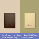 AOOKMIYA POTENTATE Fog Wax Leather Travel Watercolor Book 100% Cotton Pulp Watercolor Paper Kraft Cover Painting Portable Art Supplies