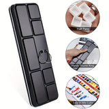 1pc Empty Watercolor Palette, Metal Watercolor Tin with 26pcs Half Pans Paint Case with Lid Paint Box for Travel