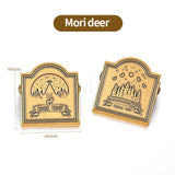 AOOKMIYA POTENTATE Brass Palette Fixing Clip Outing Sketching Paint Box Hand Account Clip Metal Bill Clip Travel Painting Art Supplies