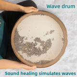 Sheepskin Wave Drum Nature Sound Therapy Yoga Meditation Wave Sounds Drums Professional Sleep Aid Meditation Musical Instrument