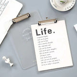 Starry Sky Series Writing Board Clip Kids Stationery A4 Paper Acrylic Pad Splint Transparent Feather Clipboard School Supplies