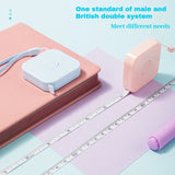Deli 2-Meter Soft Tape Measure Flexible Telescopic Self-Locking Ruler Customized Centimeter Inch Portable for Human Sewing