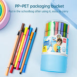 AOOKMIYA Deli Children Painting 48 Colors Non-toxic Washable Watercolor Pen Colorful Journal Pens Planner Pens Children's Art Supplies