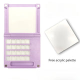 AOOKMIYA Portable Watercolor Palette 0.5ML 20 Grids Foldable Watercolor Paint Dispensing Box Palette Box Student Outing Painting Supplies