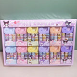 36pcs Cartoon Kuromi My Melody Cinnamoroll Pompom Purin Tape Diy And Paper Tape Hand Tape Stickers Student Stationery Wholesale