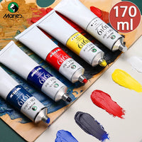 AOOKMIYA 170ml Marie's Oil Paints Premium,Professional All Colors,Oil Pigments for Canvas Painting, Artist Beginner Adult(5.95-oz) Tube