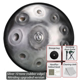 AOOKMIYA 9 Tone HandPan Drum Handmade 10 Note Tongue Drum Professional Handpan Adult Steel Tongue Drums Musical Instruments Percussion AOOKMIYA.COM