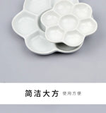 AOOKMIYA AOOKMIYA  Ceramic White Porcelain Paint Palette Watercolor Painting Gouache Pigment Palette Brushes Ink Dish Watercolor Tray