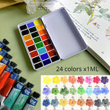AOOKMIYA ROSA  Artist Watercolor Paint Watercolor Subpackage 0.5/1ML Trial Pack Master Level Watercolor Painting Works Art Supplies