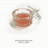 Watercolor Painting Calligraphy Professional Ink Dipping Glass Bottle Dipping Paint Pigment with Lid Desktop Container Ornament