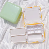 AOOKMIYA 24/48 Grid Portable Watercolor Paint Box Foldable Painting Palette Mini Watercolor Packing Moisturizer Box Travel Art Supplies