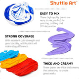 Shuttle Art Acrylic Paint 50 Colors Acrylic Paint Set 2oz 60ml Bottles Rich Pigments Water Proof Premium for Artists Beginners