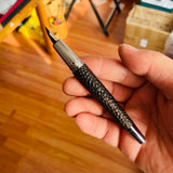 Benovel Ebony Hammered Wood Hand Carved Fountain Pen Schmidt Nib Office Business Writing Stationery Gift