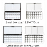 AOOKMIYA 24/48 Grid Empty Watercolor Paint Packaging Box with Color Palette for Student Sketching Portable Aquarela Painting Art Supplies