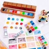 AOOKMIYA Japan's Kusakabe 2023 New Layered Color 12-color Precipitation Color Watercolor Paint Sub-package Artist's Painting Art Supplies