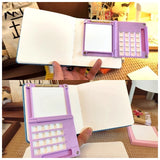 AOOKMIYA Portable Watercolor Palette 0.5ML 20 Grids Foldable Watercolor Paint Dispensing Box Palette Box Student Outing Painting Supplies