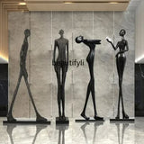 Hotel Lobby Large Figure Floor Ornaments Sales Office Model Room Window Abstract Art Soft Decoration Sculpture