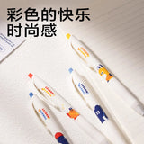 Deli 4/8pcs 0.5mm Black Ink Quick-drying Kawaii Gel Pen Stationery School Supplies Gift Cute Pens Office Supplies Signing Pen