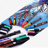 Marker Gundam model coloring oily marker hook line pen touch-up paint pen set art supplies  markers set