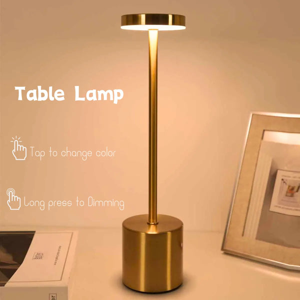 Cordless Led Table Lamps With Touch Dimming, Rechargeable Outdoor