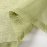 Single piece solid color translucent polyester decorative curtains, living room, dining room, bedroom