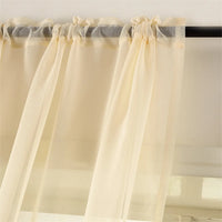 Single piece solid color translucent polyester decorative curtains, living room, dining room, bedroom