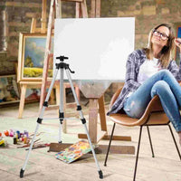 AOOKMIYA Sketch Board Holder Tripod Painting Stand Show Rack Aluminum Alloy Easel Drawing Shelf Adjustable Display