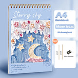 Sketchbook for Artist, Papel de Desenho, Art Book for Artist, Papelaria Pintura a Óleo, Estudantes Material Escolar, 60 Folhas