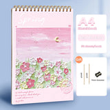 Sketchbook for Artist, Papel de Desenho, Art Book for Artist, Papelaria Pintura a Óleo, Estudantes Material Escolar, 60 Folhas