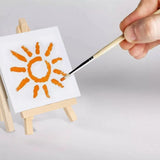 AOOKMIYA Small Inch X3 Craft Set Inch Painting 5 Canvas For 12pcs Table Drawing Mini Kids +3 Artists Inch Easel School Mini Easel