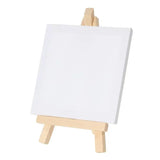 AOOKMIYA Small Inch X3 Craft Set Inch Painting 5 Canvas For 12pcs Table Drawing Mini Kids +3 Artists Inch Easel School Mini Easel