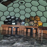 Snow Resistance Outdoor Camping Hexagonal Aluminum Alloy Frame Winter Igloo House Hotel Resort Custom Geodesic Glass Dome Tent