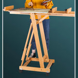 AOOKMIYA Solid Wood Easel Dual-purpose Caballete Pintura Painter Oil Watercolor Painting Frame Easel Painting Stand Painting Accessories