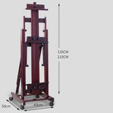 AOOKMIYA Solid Wood Easel Dual-purpose Caballete Pintura Painter Oil Watercolor Painting Frame Easel Painting Stand Painting Accessories